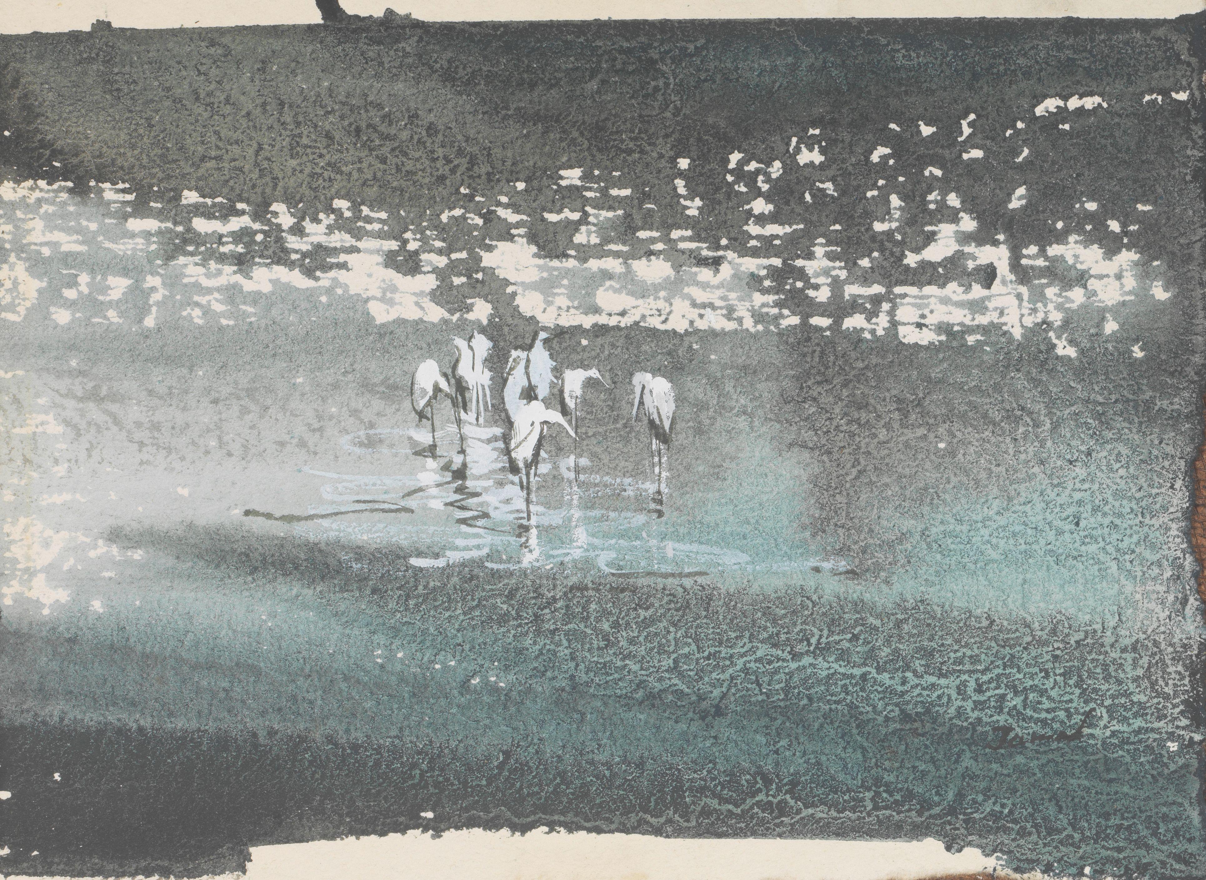 Jamal Ahmed - Untitled (Birds in the Centre)