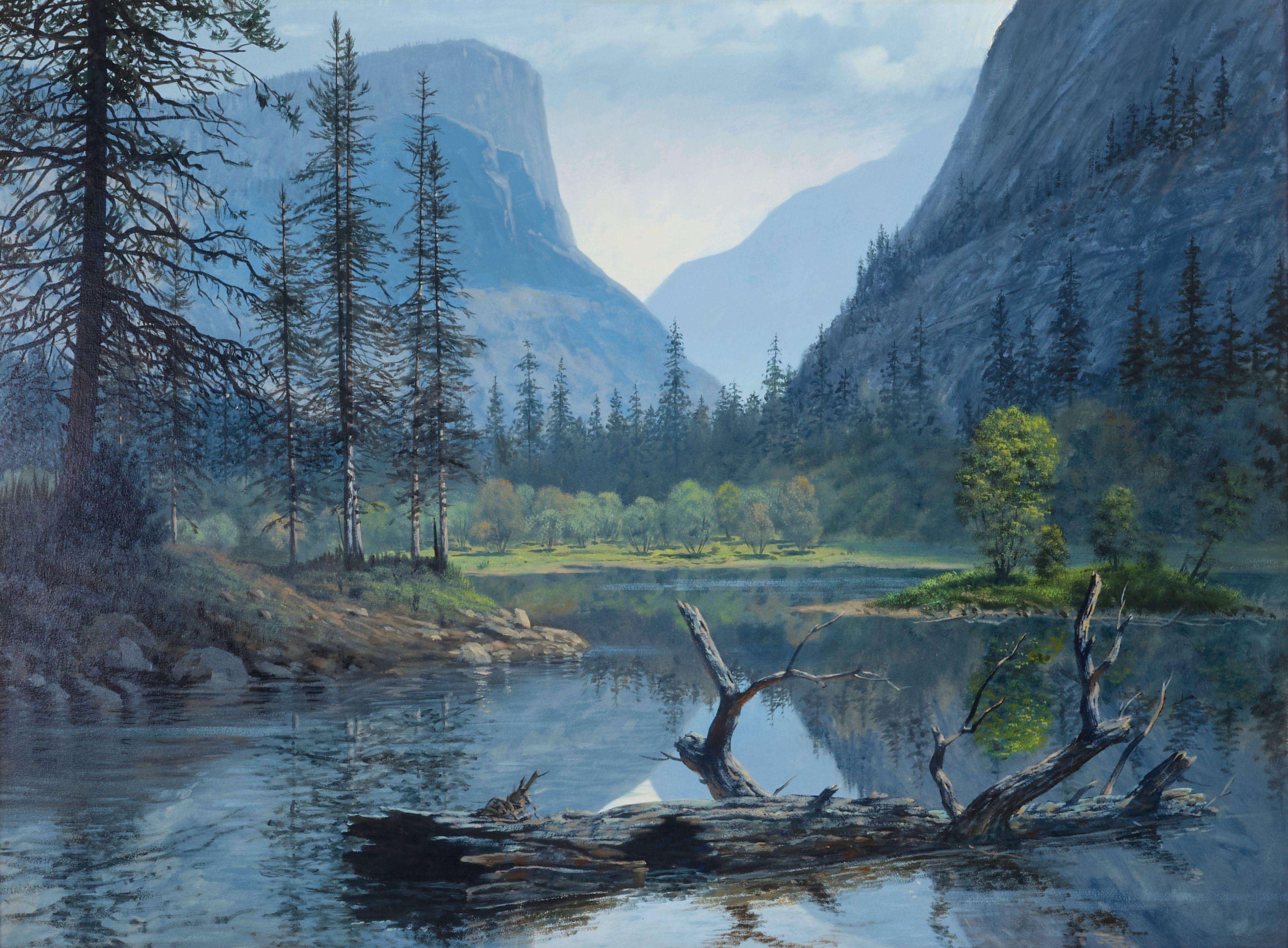 James A. Fetherolf - Yosemite Reflections 18 x 24 in. framed 26 1/2 x 33 in.