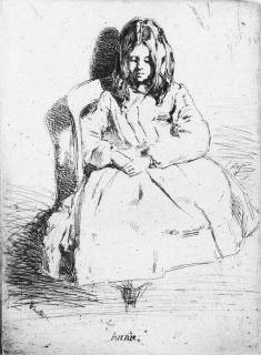 James Abbott McNeill Whistler - Annie Seated (K.30)