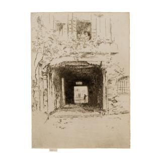 James Abbott McNeill Whistler - Doorway and Vine, from Second Venice Set