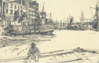 James Abbott Mcneill Whistler - Eagle Wharf, from Sixteen Etchings (K. 41)