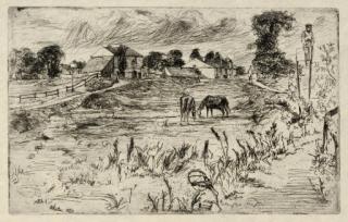 James Abbott McNeill Whistler - Landscape with the Horse (K. 36)