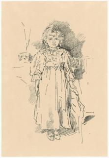 James Abbott McNeill Whistler - Little Evelyn