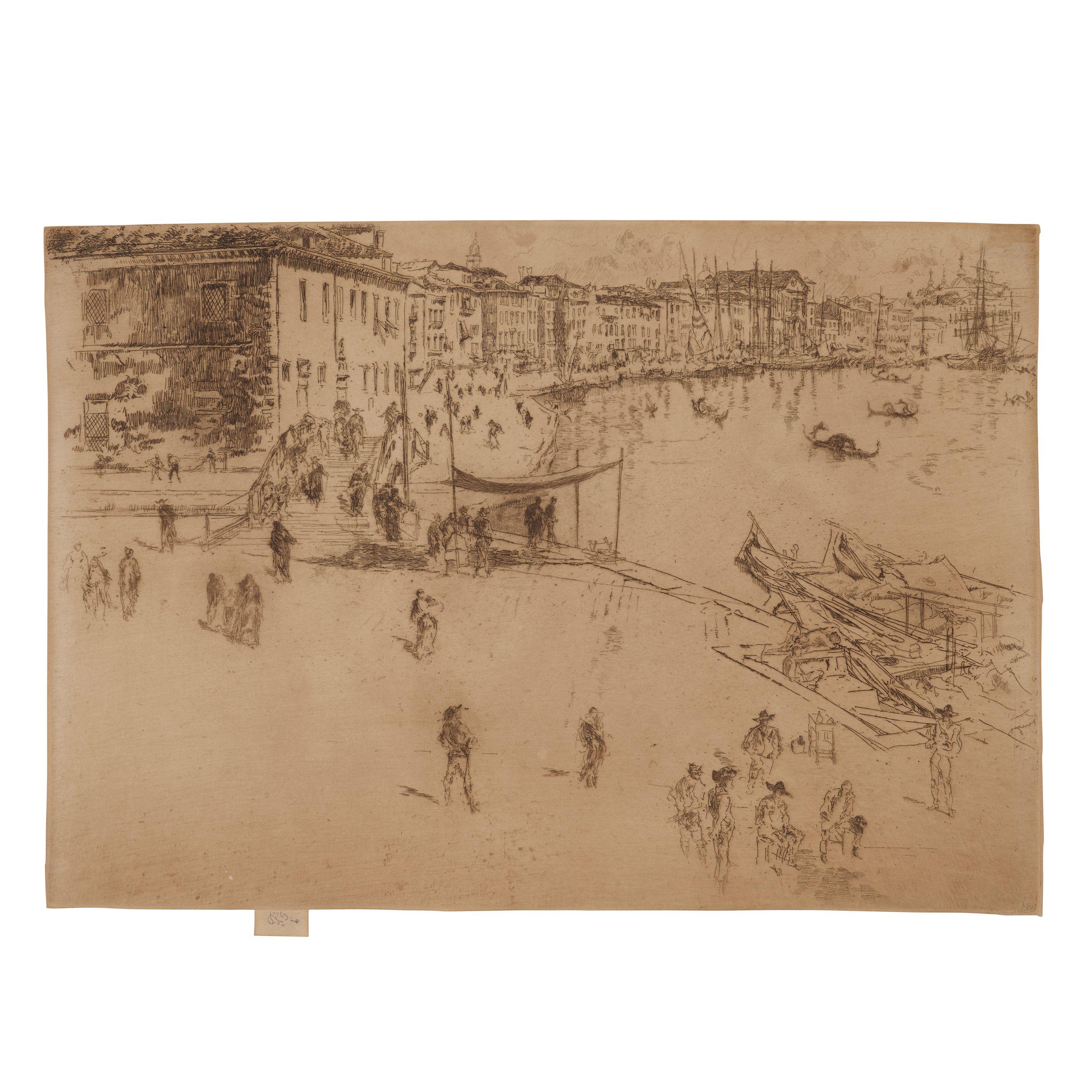 James Abbott McNeill Whistler - Riva, No. 2, from the Second Venice Set