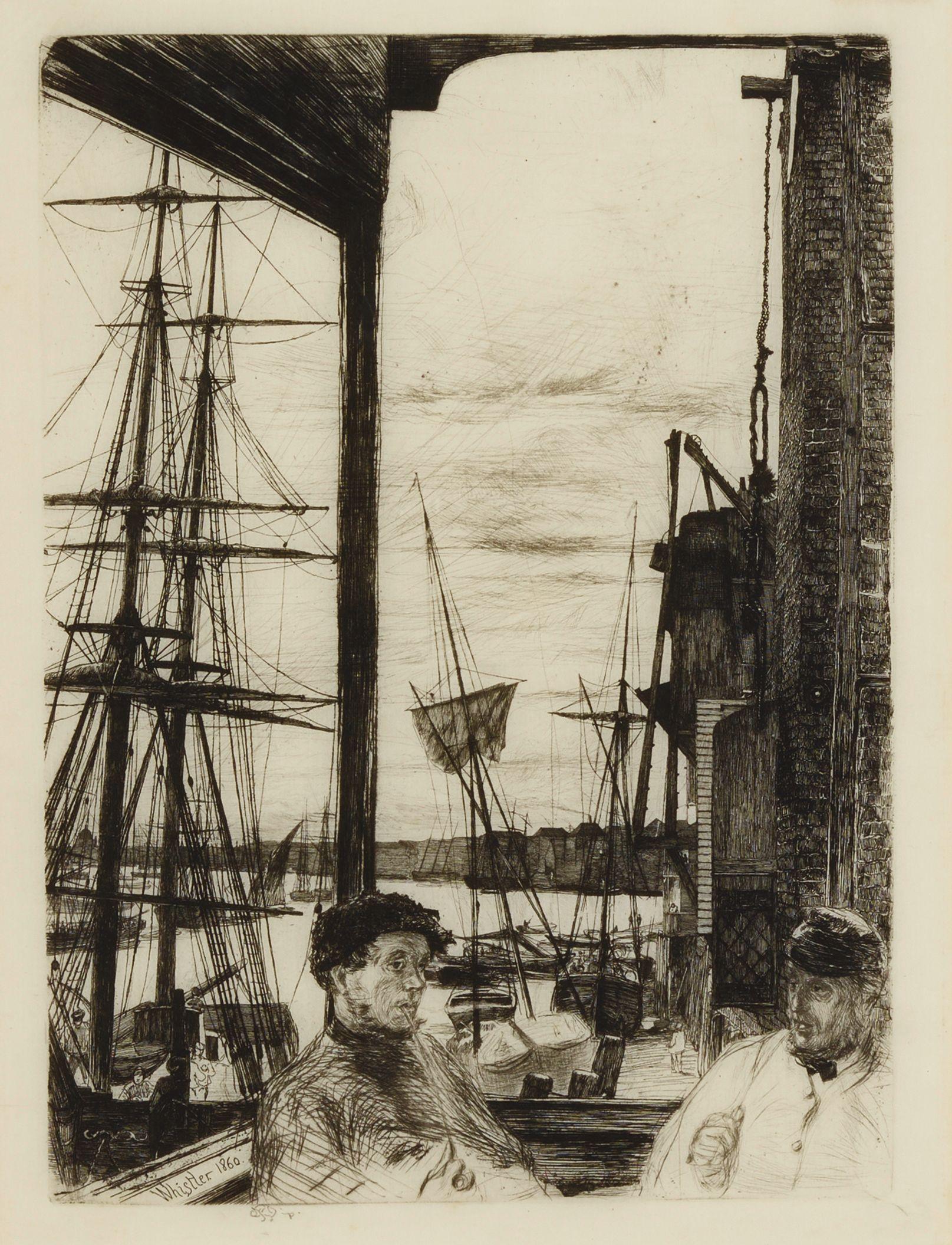 James Abbott McNeill Whistler - Rotherhithe, from Thames Set