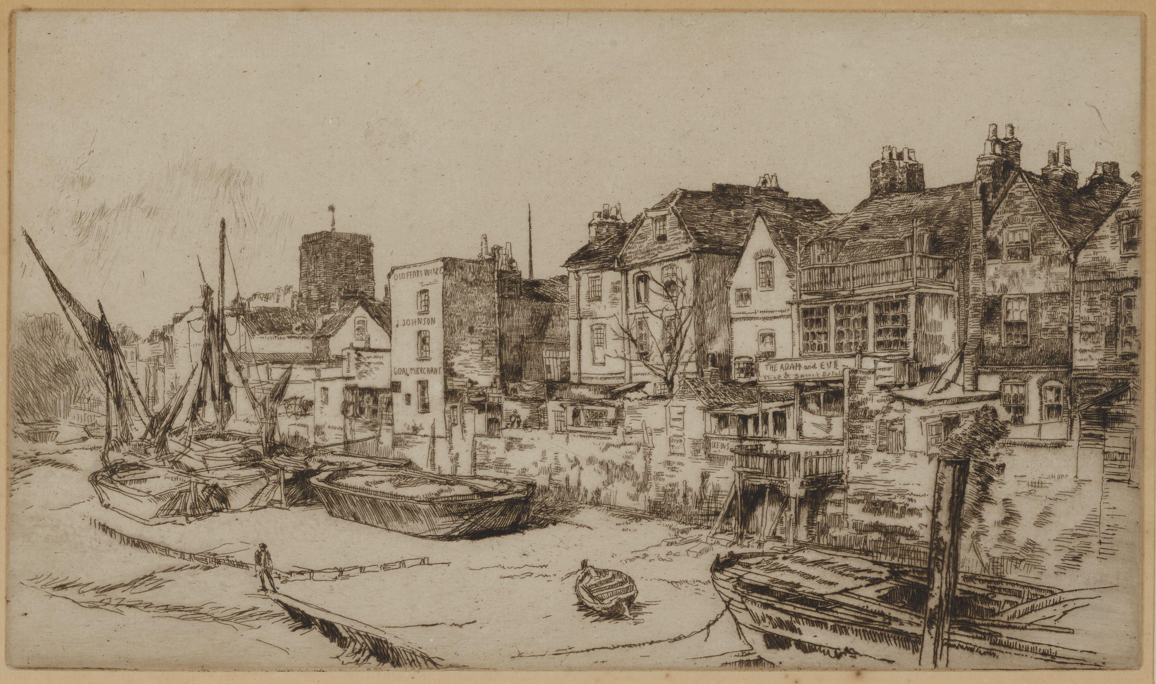 James Abbott McNeill Whistler - The \'Adam and Eve\', Old Chelsea