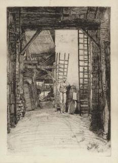 James Abbott McNeill Whistler - The Lime-Burner, from Sixteen Etchings (K. 46)