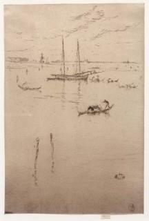 James Abbott McNeill Whistler - The Little Lagoon, from Twelve Etchings (K. 186)