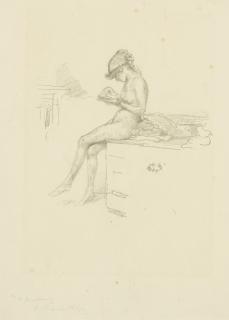 James Abbott Mcneill Whistler - The Little Nude Model, Reading (S./S./T. 33)