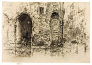 James Abbott McNeill Whistler - The Two Doorways, from Twelve Etchings (K. 193)
