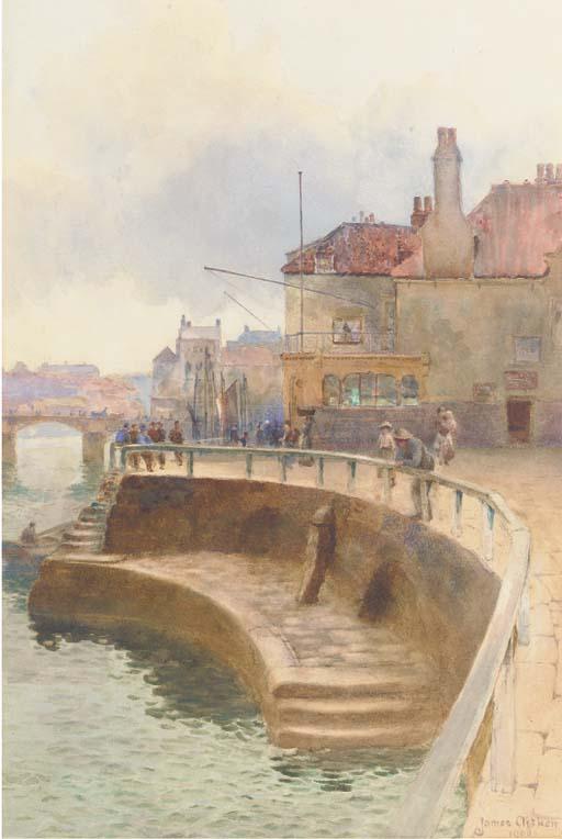 James Aitken - Figures Gossiping On The Quayside