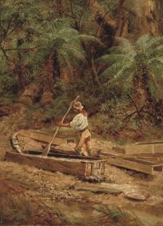 James Alfred Turner - At the Sluice Box