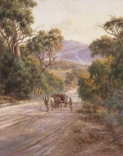James Alfred Turner - Landscape With Horse And Cart