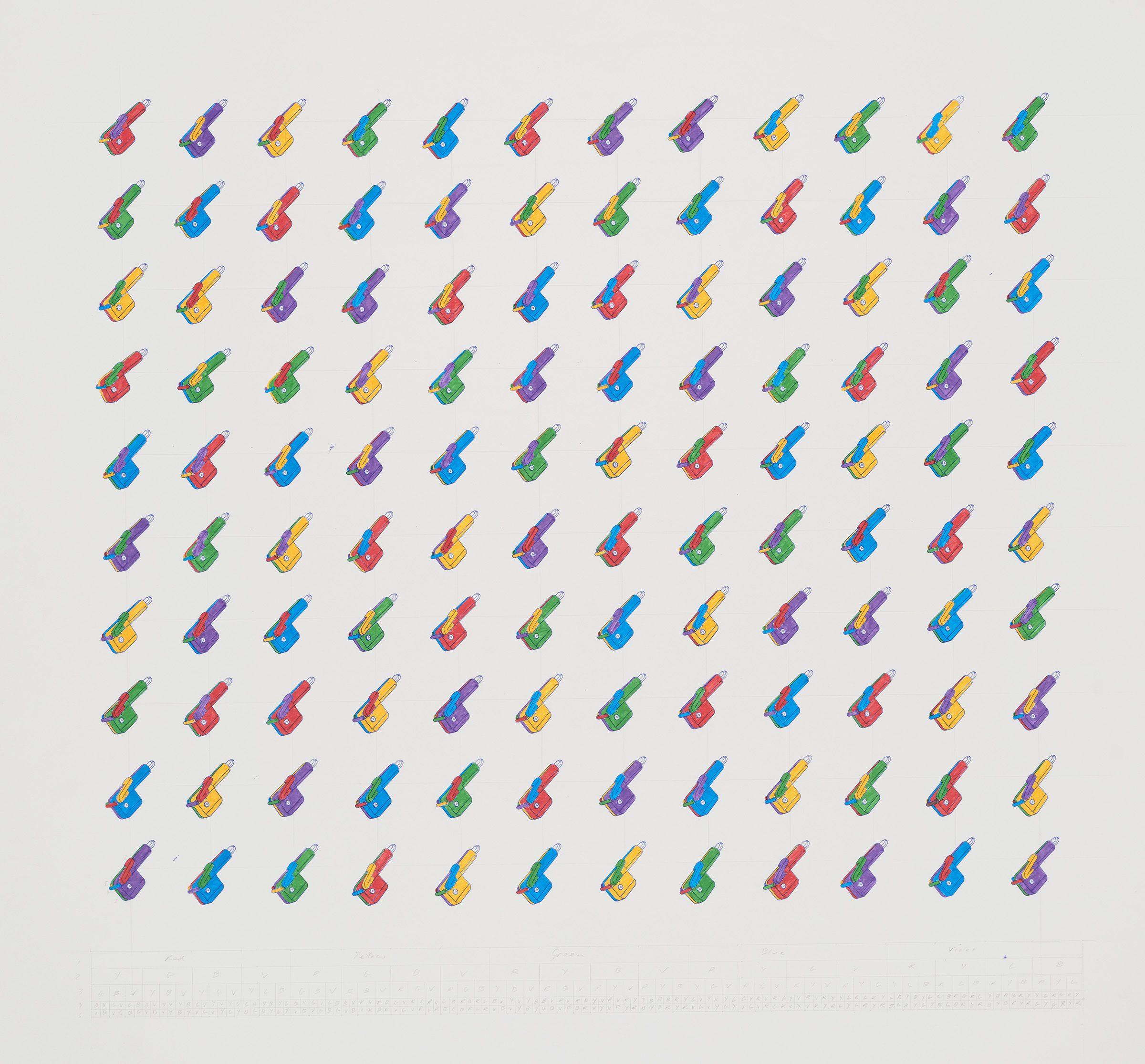 James Angus - Working drawing for \'Bored\', 1995