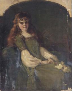 James Archer, R.S.A. - The first rose of Summer