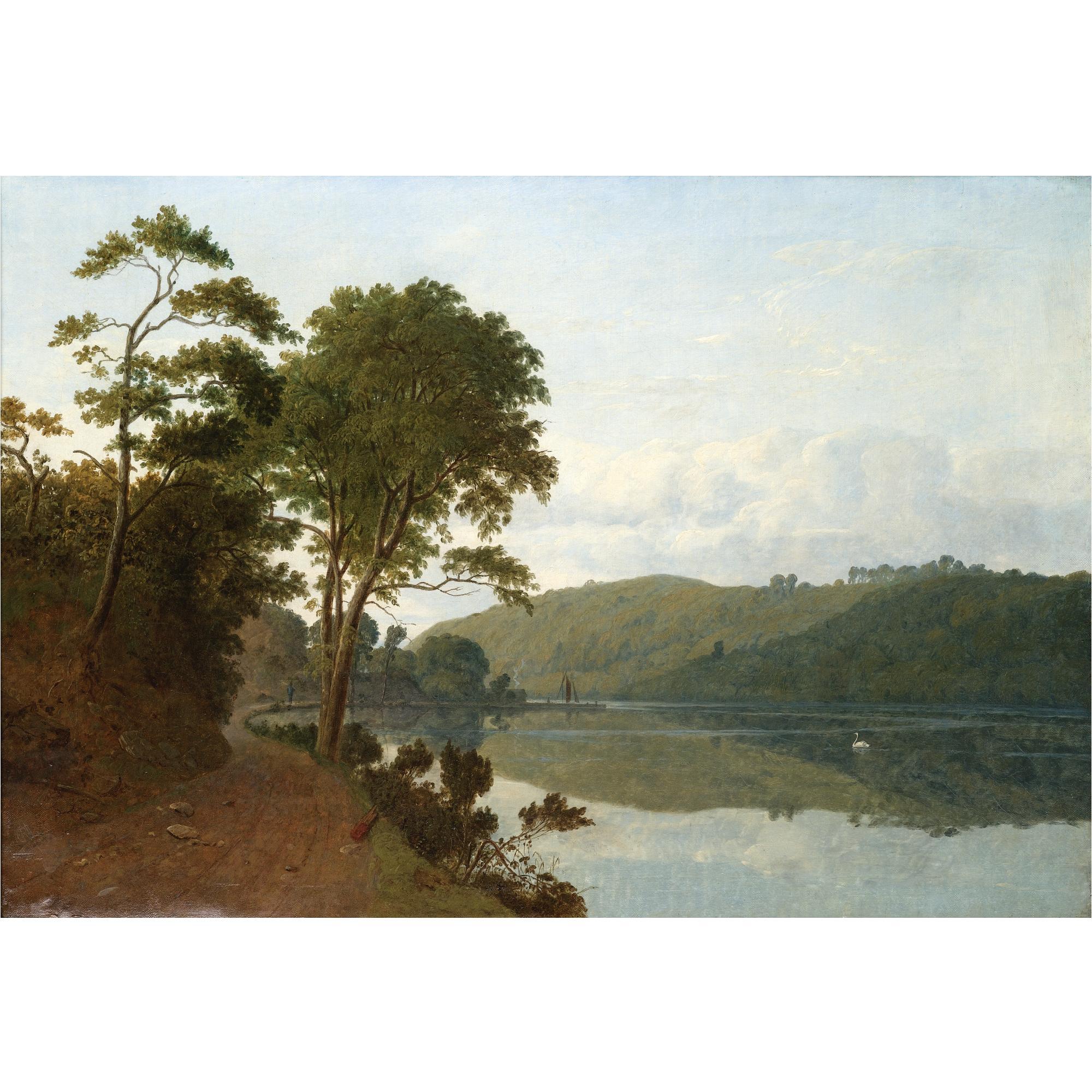 James Arthur O\'Connor - A Wooded River Landscape