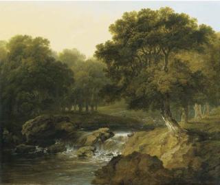 James Arthur O\'Connor - A wooded river landscape