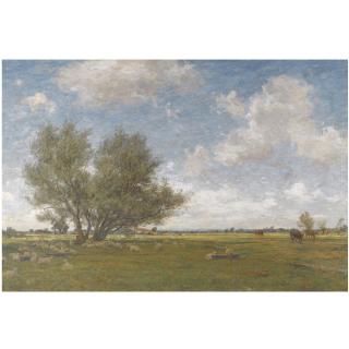 James Aumonier - British A Wide Pasture