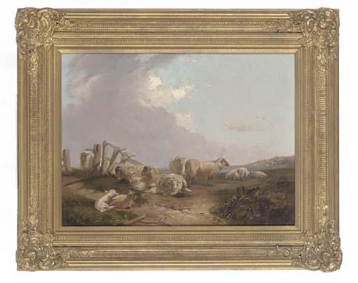 James Aumonier - Sheep Grazing And Resting