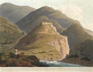 James Baillie Fraser - \'The Ridge And Fort Of Jytock\'; \'Fort Of Raeengurh\' The First Sheet 47.7 X 62.4Cm (18 3/4 X 24 9/16In); The Second Sheet 49.2 X 66.4Cm (19 3/8 X 26 1/8In). (2) Unframed