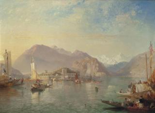 James Baker Pyne, R.B.A. - Isola Bella, Lake Maggiore, Italy