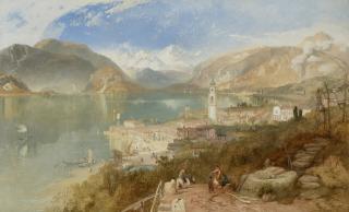 James Baker Pyne, R.B.A. - Pallanza on Lake Maggiore
