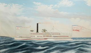 James Bard - Portrait of the Sidewheeler Neversink