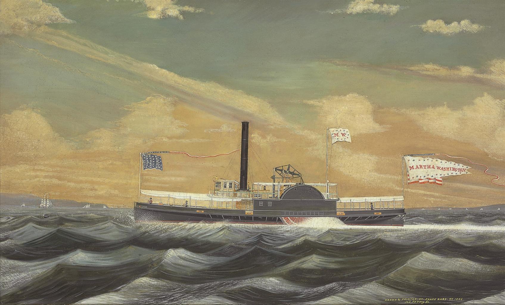 James Bard - Portrait of the Steamship Martha Washington