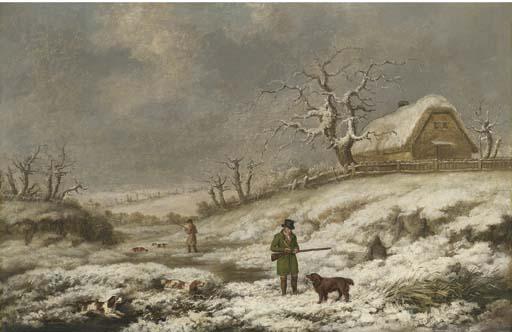 James Barenger, Jun. - Snipe Shooting In A Winter Landscape