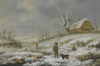 James Barenger - Snipe Shooting In A Winter Landscape