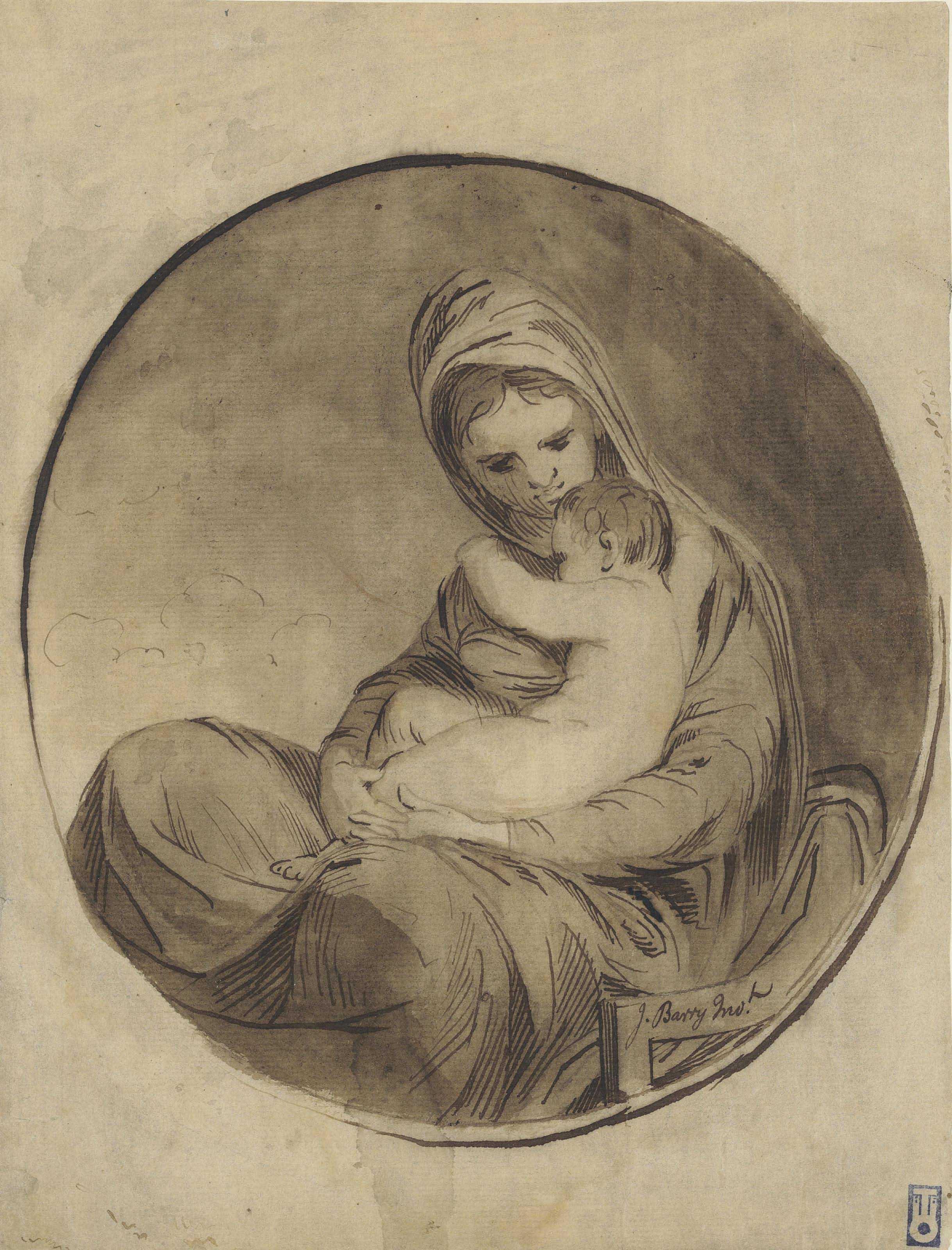 James Barry, R.A. - Madonna and Child