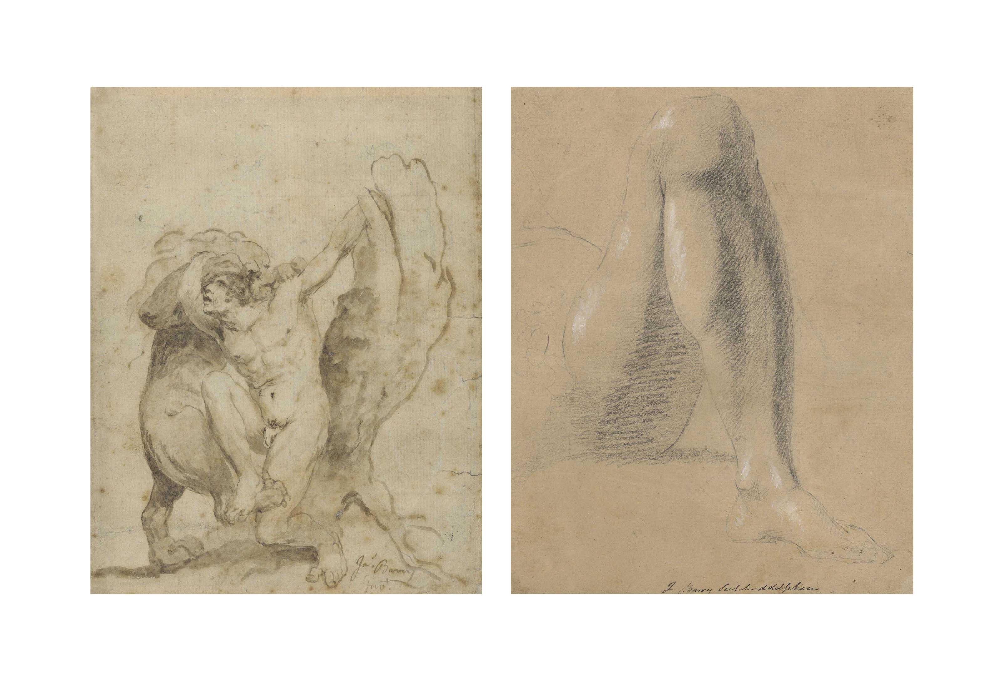 James Barry, R.A. - Milo of Croton