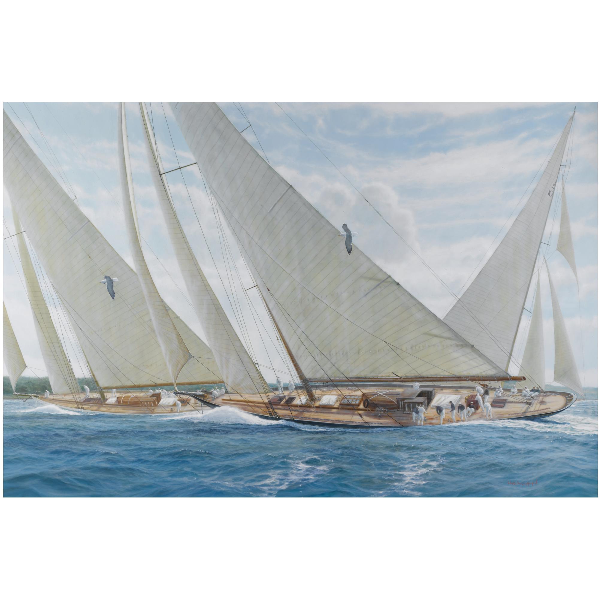 James Bartholomew - Britannia, Candida And Velsheda, 1933