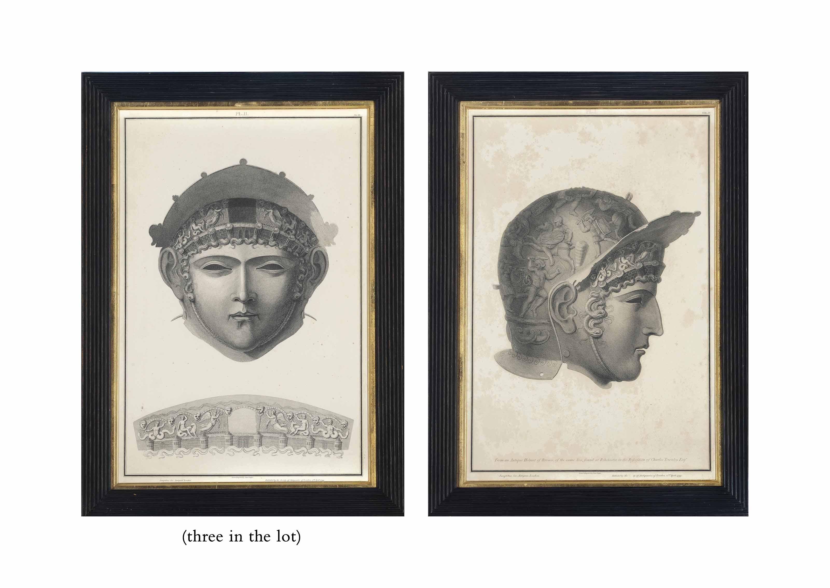 James Basire - Designs Of An Antique Helmut Of Bronze Found At Ribchester