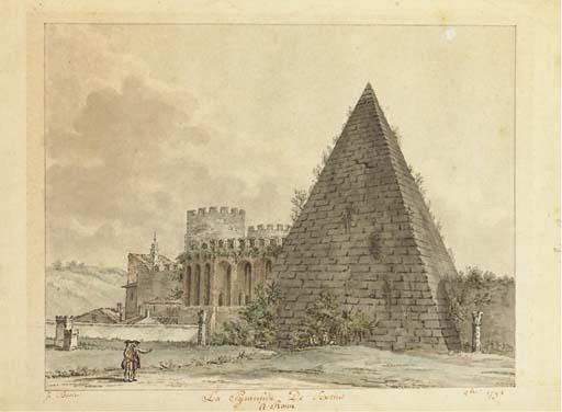 James Basire - La Pyramide de Caïus Sextius À Rome