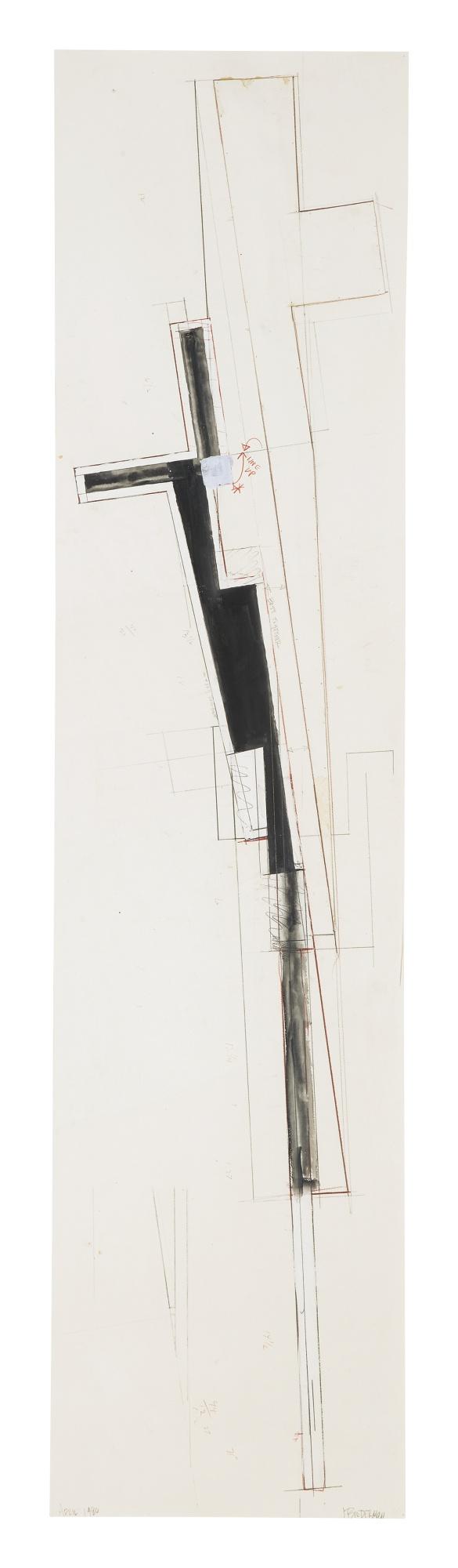 James Biederman - Study For Untitled (Blue), 1980