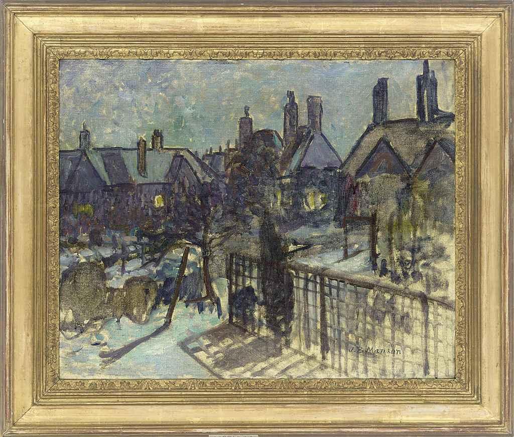 James Bolivar Manson - Moonlight and snow