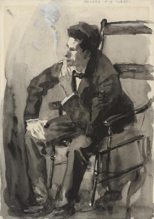 James Bolivar Manson - Study Of A Man, Seated In A Chair