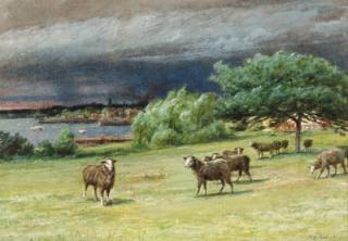James Brade Sword - The Chicken House and A Coming Squall at Mattapoisett, Mass; two works