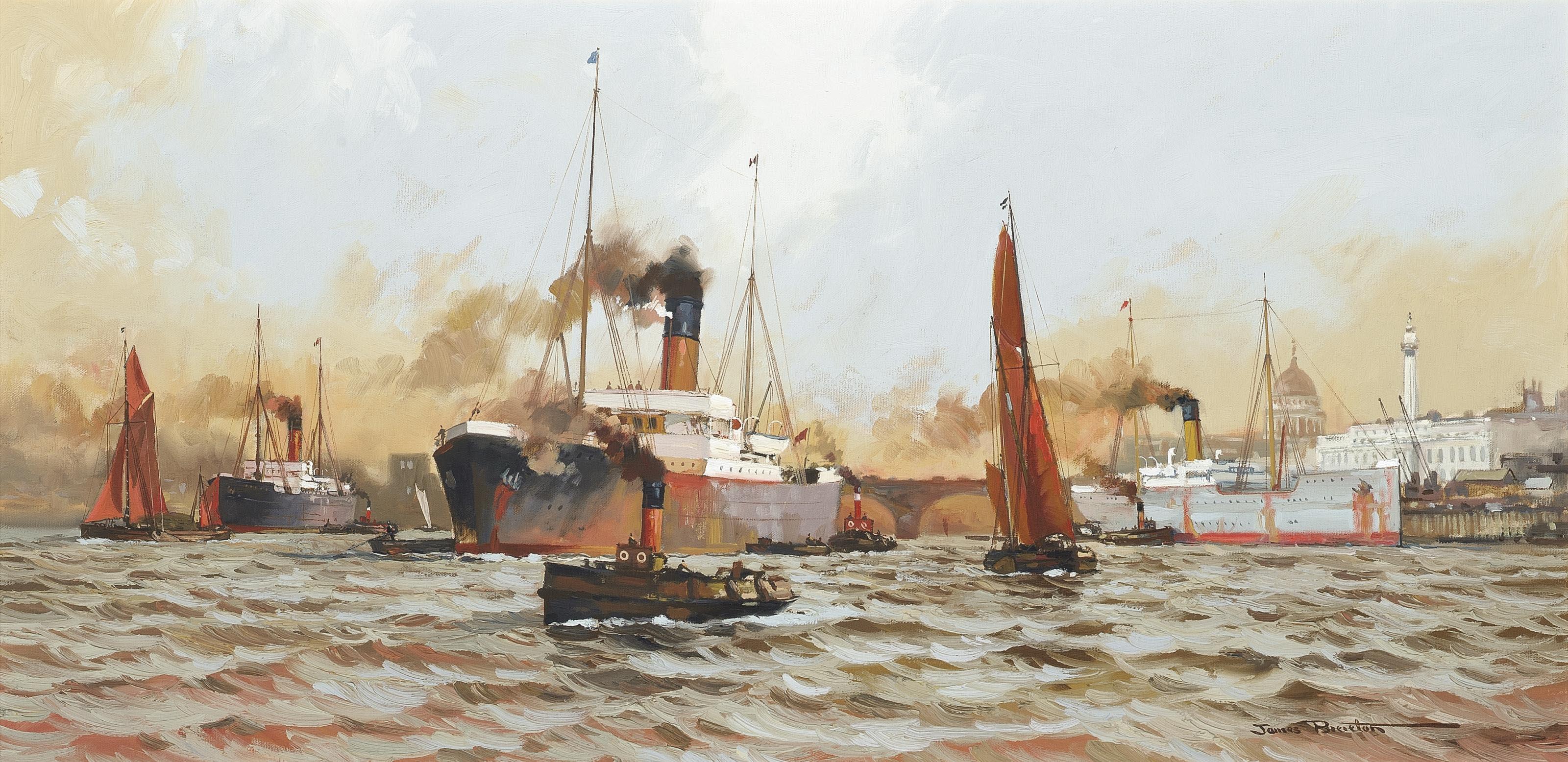 James Brereton - Off the Customs House, London