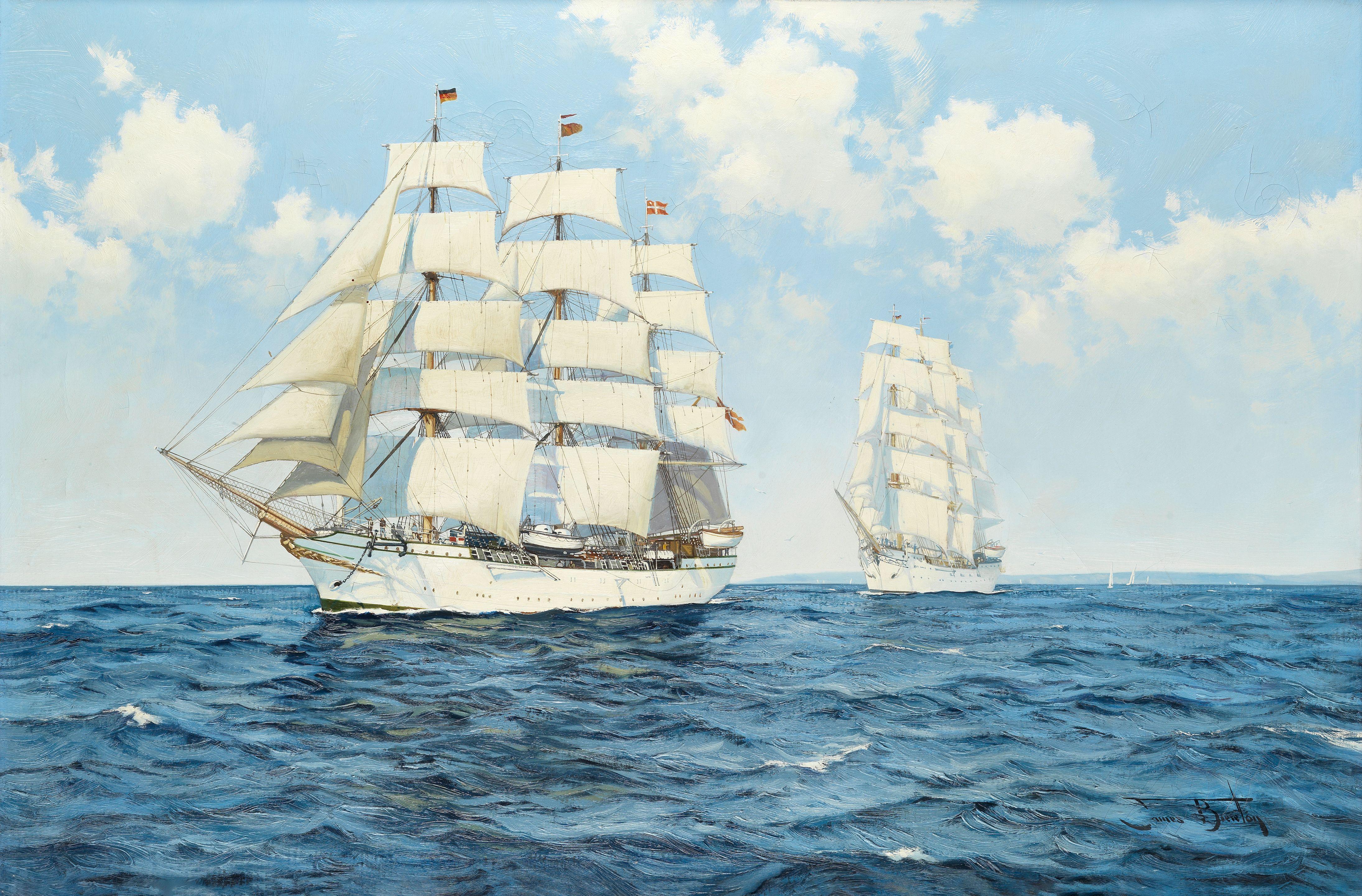 James Brereton - \'Two Tall Ships, Danmark & Christian Radich\'