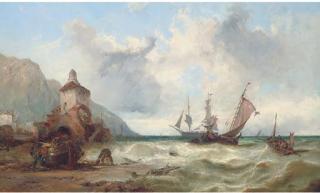 James Burrell - A freshening breeze off the Normandy coast