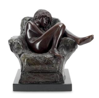 James Butler R.A. - Girl Asleep in an Armchair