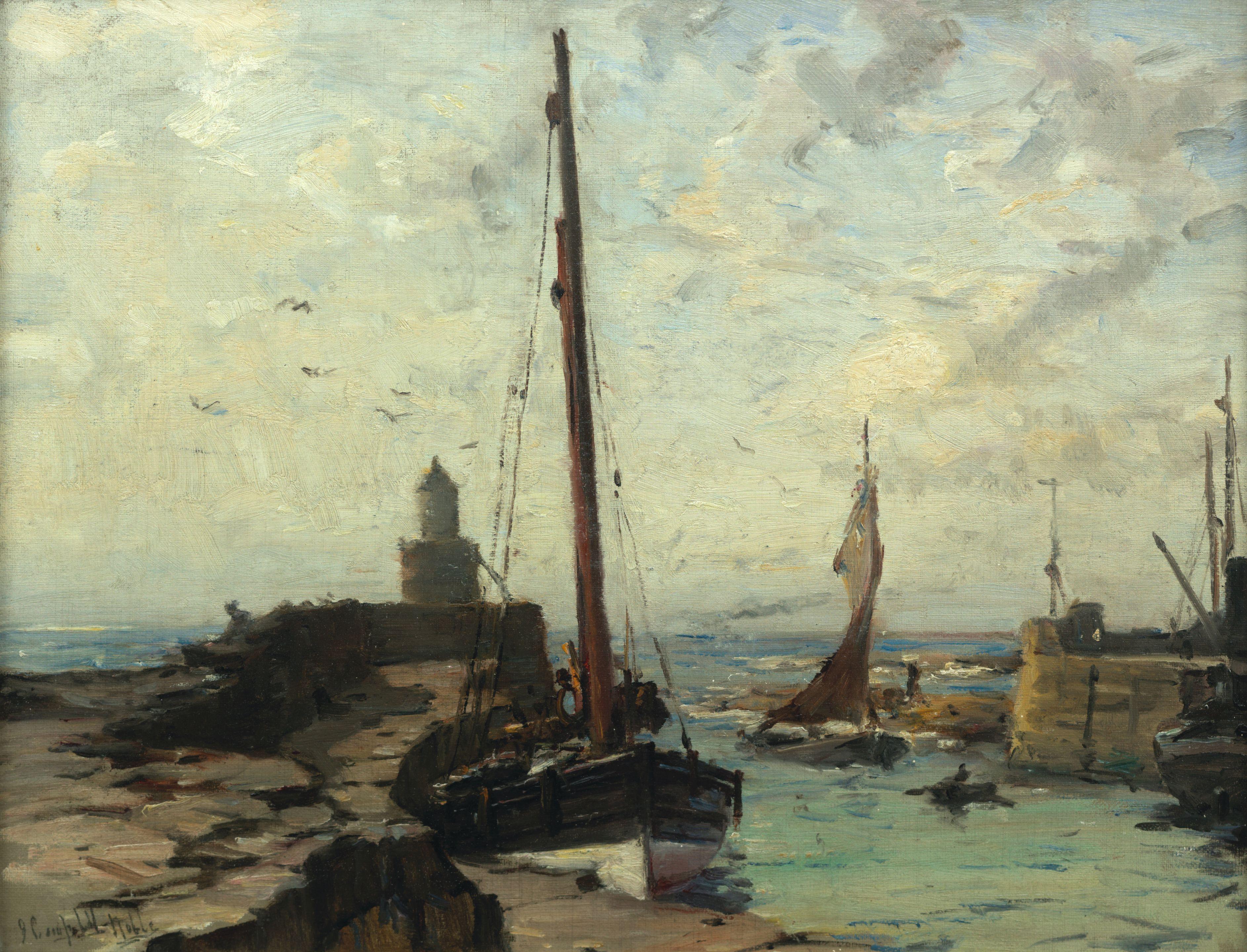 James Campbell Noble RSA - An East Coast Harbour