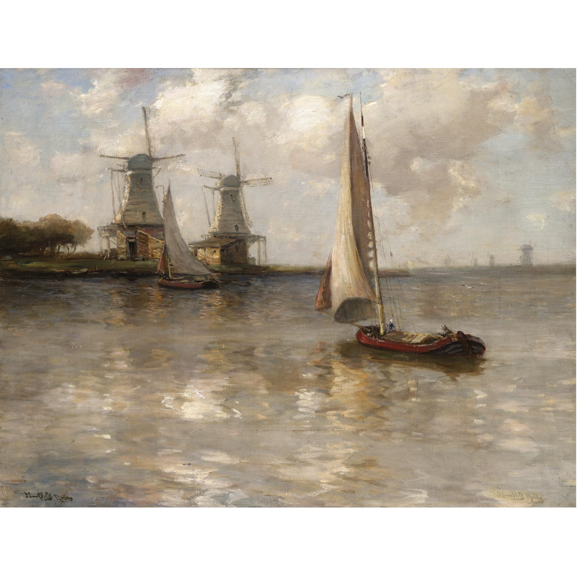 James Campbell Noble - A Dutch Waterway