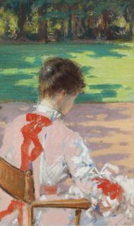 James Carroll Beckwith - A Study With Sunlight