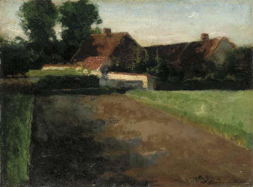 James Carroll Beckwith - Back of J.F. Millet\'s Garden