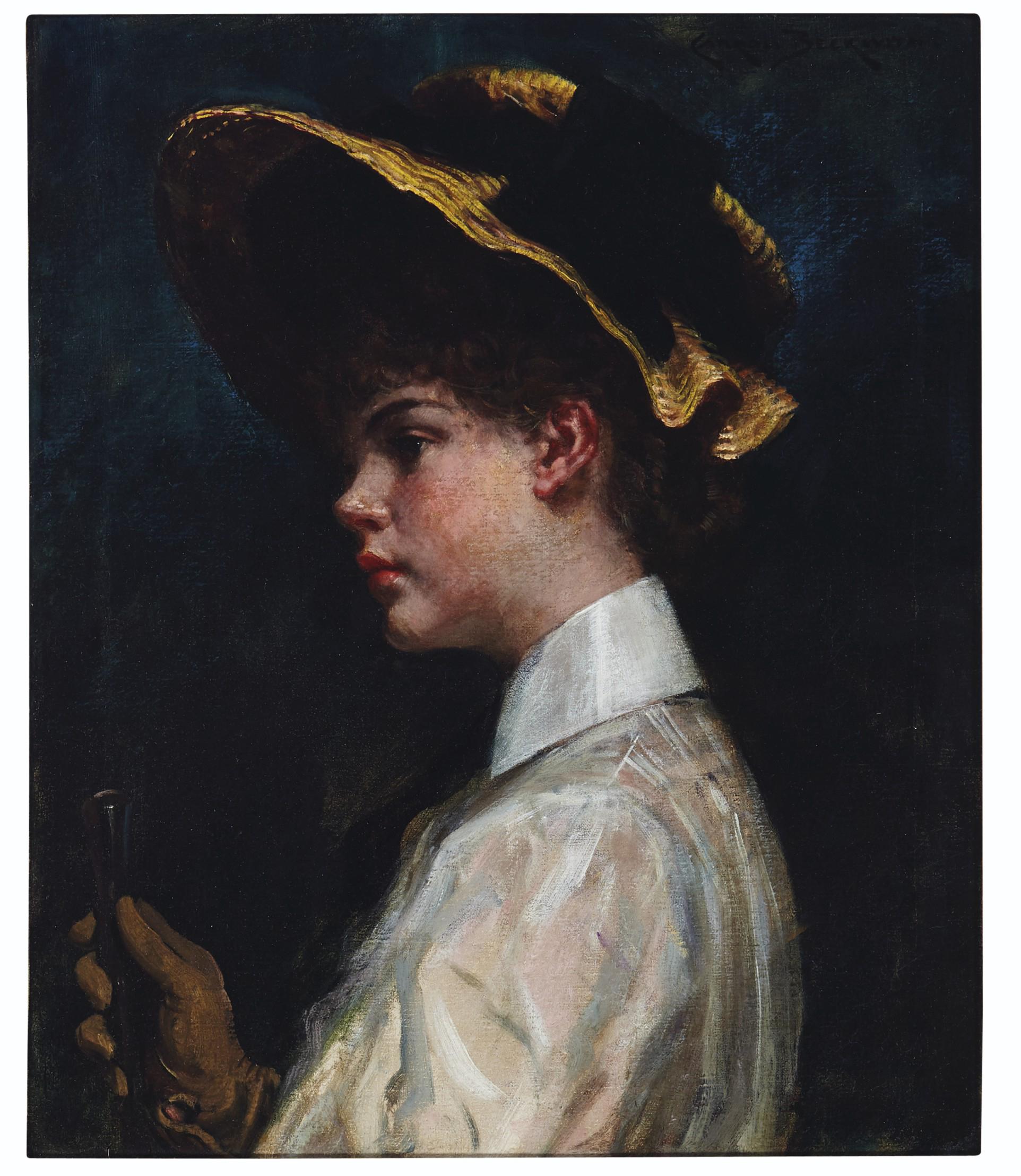 James Carroll Beckwith - Portrait of Lillian