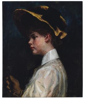 James Carroll Beckwith - Portrait of Lillian