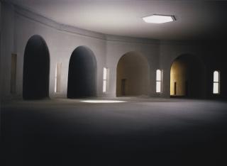 James Casebere - Converging Hallways From Left